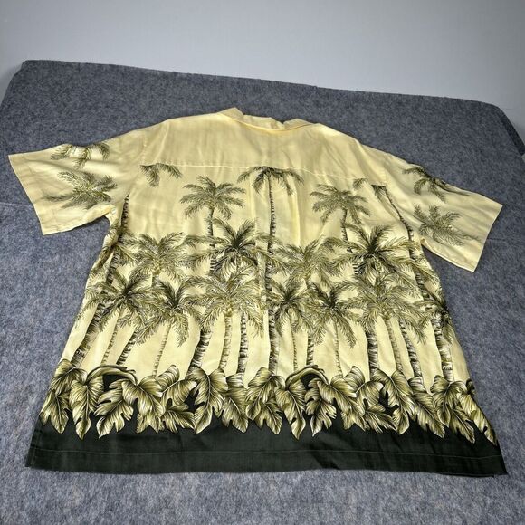 Jos A Banks Men's 100% Silk Button-up Shirt XL Short Sleeve Tropical Lot Of 3 - Picture 14 of 16